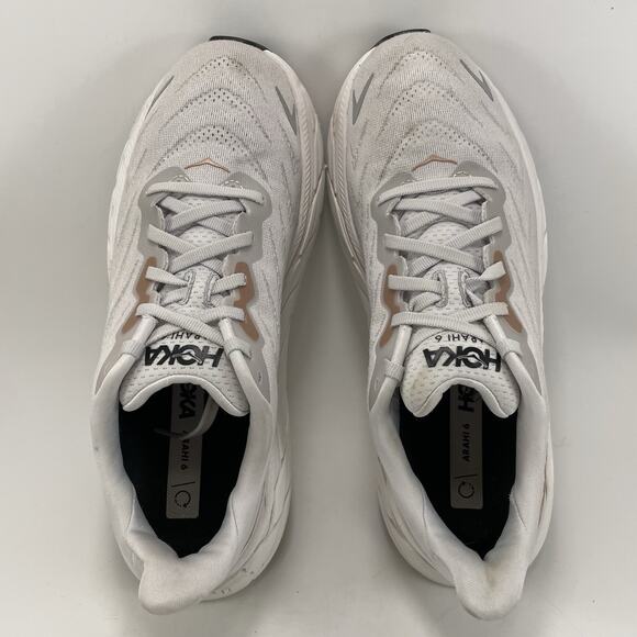 Hoka One One Arahi 6 Running Shoes Womens Size 8.5B Nimbus Cloud White Athletic - Picture 5 of 11